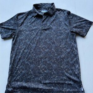 Ben Hogan Black and White Patterned Polo Golf Shirt